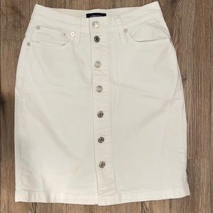 Jcrew White Denim skirt
